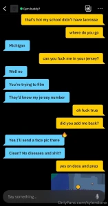 Let this umich lacrosse player dig me out his dick was so thick it