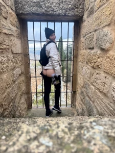 We went hiking with friends and it became a running joke to tell me part 6