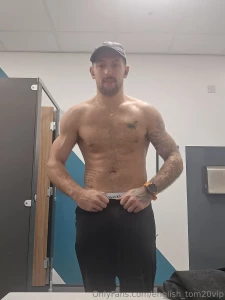 Cheeky late night gym session u giving me a rub down after