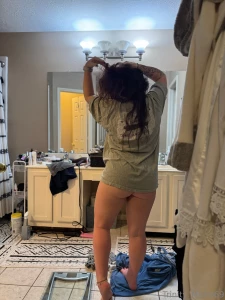 Right before bed last night