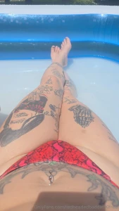 Spending the day tanning and relaxing will you join me baby