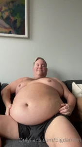 bigdamien - More belly tits and fat growth showing off very proud of this huge fat 