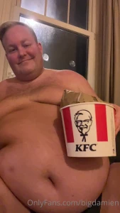 bigdamien - Eating video eating myself even fatter i really enjoyed this bucket of 