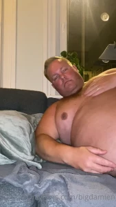 bigdamien - So full after stuffing myself all day and night now i just want 