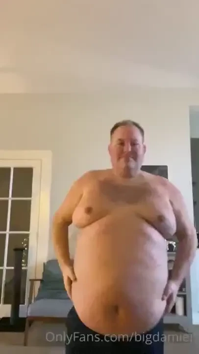 Fresh out of the shower and showing off my underwear and my big moobs part 1 