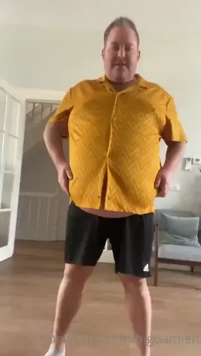 More videos of me bursting out of a shirt i love shaking all that fat 
