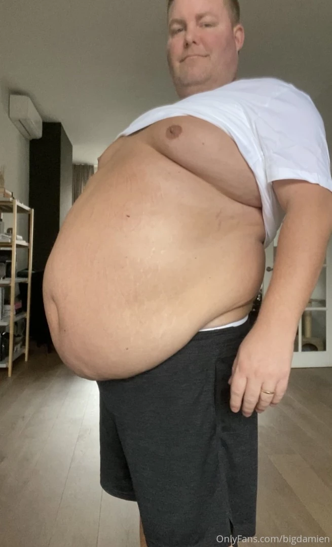 For all of you who like fat guys in tight clothes here i am in my new 