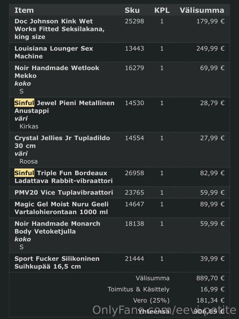 Tilasin kaikkea kivaa tulee n kym n ja varmasti my s kuulumaan 