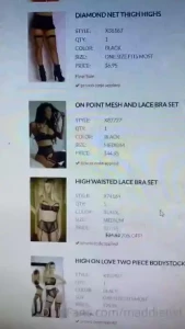 So i m balling out on lingerie rn it s a problem but fuk it prepare