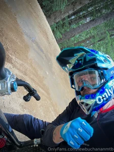 Left my mark today on the bike park cornered a little to hard the