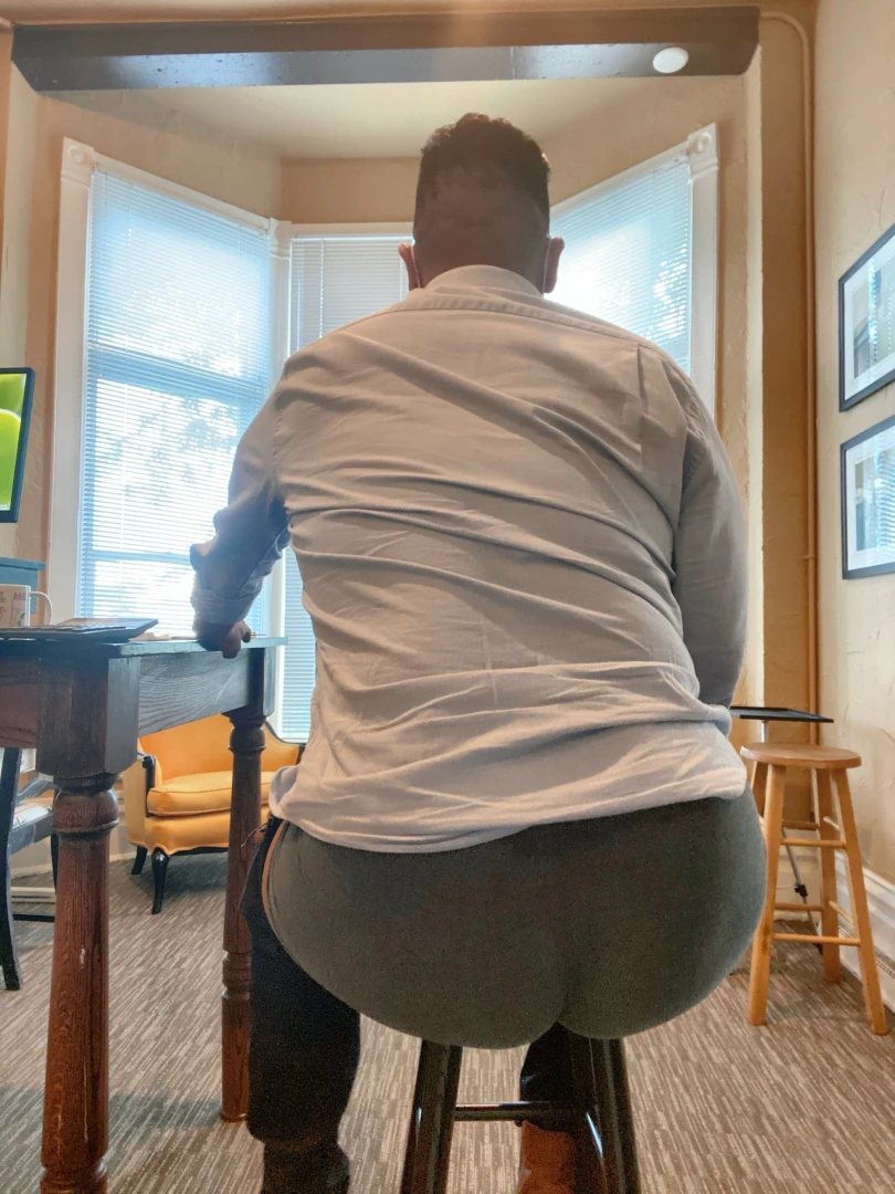 A swipe left and pull them down 