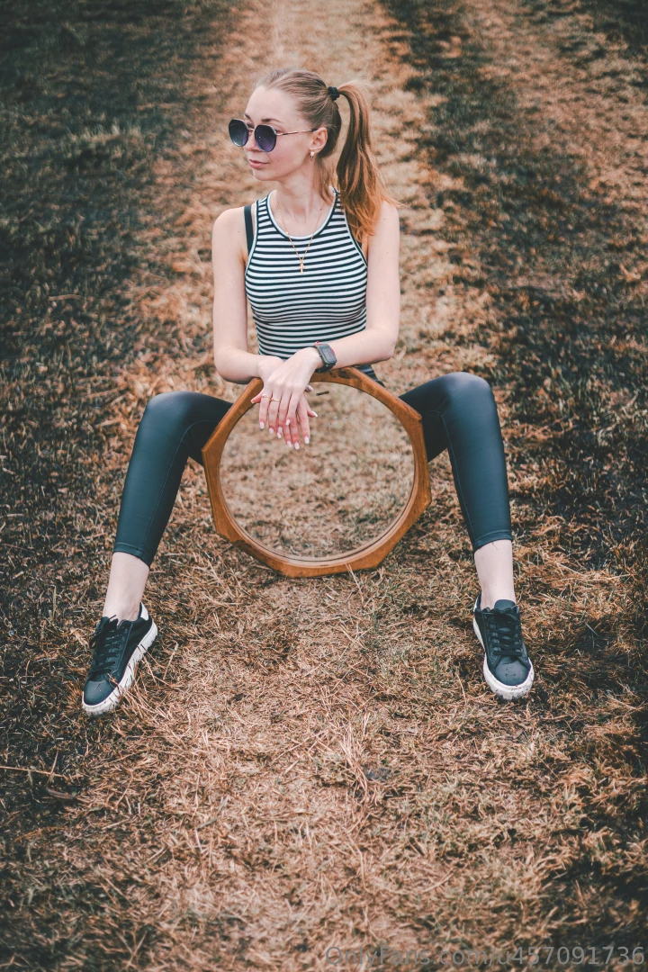 In the mirror you see the road but the most interesting thing is 