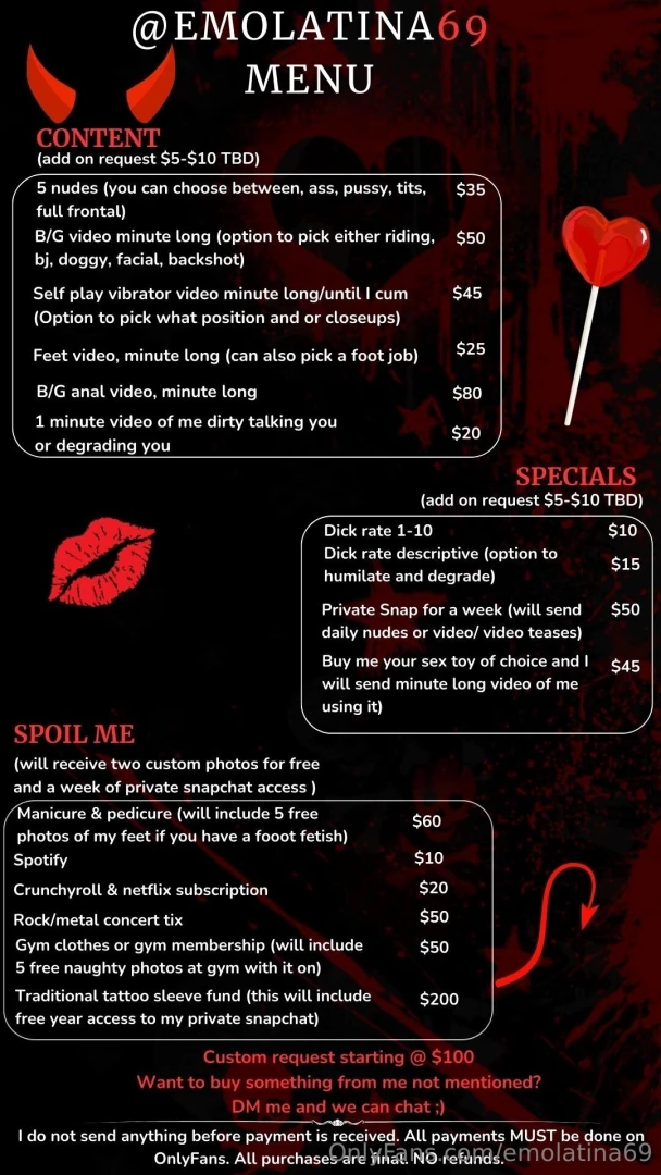 Hi guys thanks for being patient with me here is the long awaited menu 