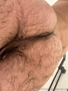 Hairy wet boy butt and boy hole