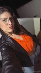 This bright orange shirt never fails to turn heads at the office