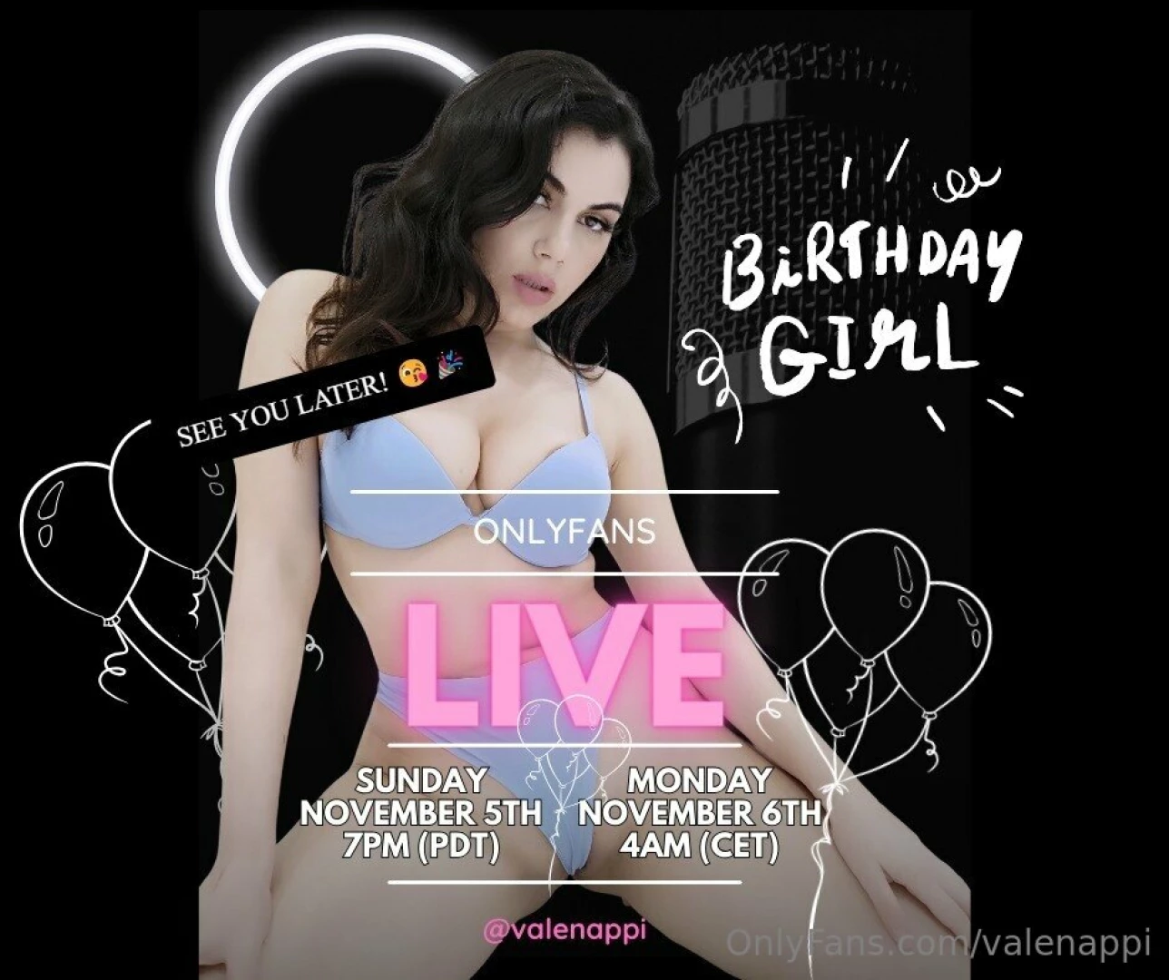 It s my birthday tonight and i wanna celebrate it with a birthday live 