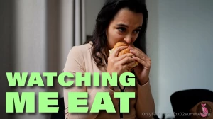 I sit down next to you with my lunch and start to eat i m a little