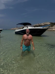 Hot and horny daddy had a good time at the beach