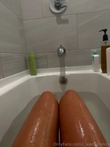 Get in the bath is nice and warm