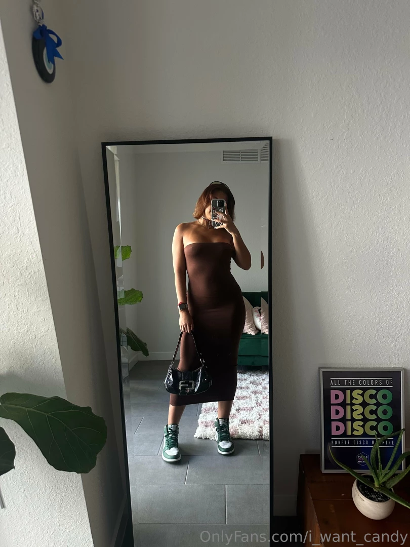 Love a dress and sneaker combo 