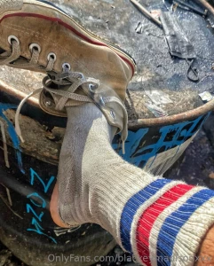 My socks have a ton of dried jizz on them part 1