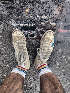 My socks have a ton of dried jizz on them part 3