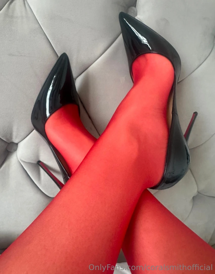 I m still in the christmas spirit with my red lingerie nylons and so part 3 