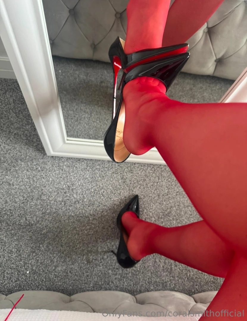I m still in the christmas spirit with my red lingerie nylons and so part 2 
