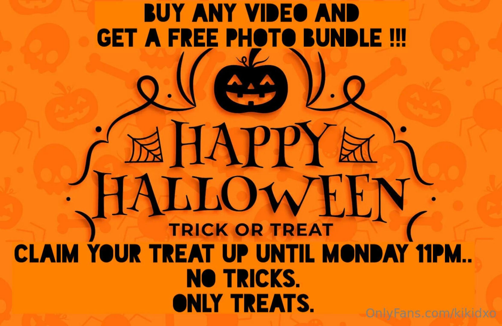 Buy video from my page amp receive a choose your poison all no 