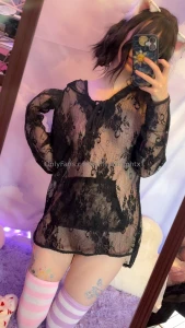 Hoodie and thigh highs with nothing else on gt gt gt