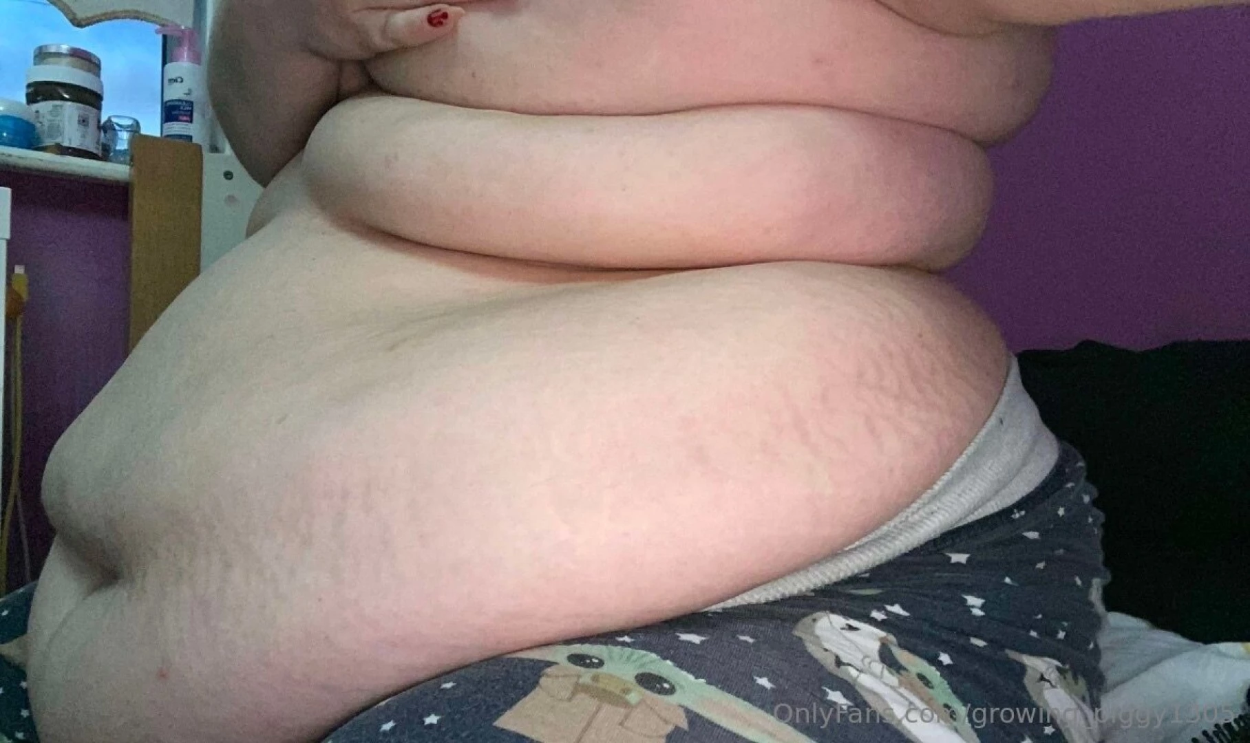 I hope you like a girl with extra rolls and a hanging belly 