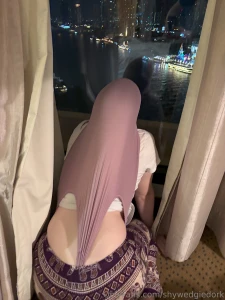 Shy was put on display in her major atomic wedgie after visiting part 1