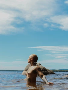 I could have a whole series of me being naked in nature at this point part 2