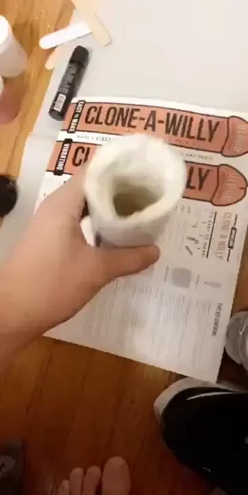 The hole my dick made from the clone my willy kit i gotta pour the 