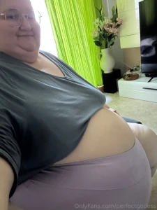 Some empty belly jiggles before more easter stuffing see the after