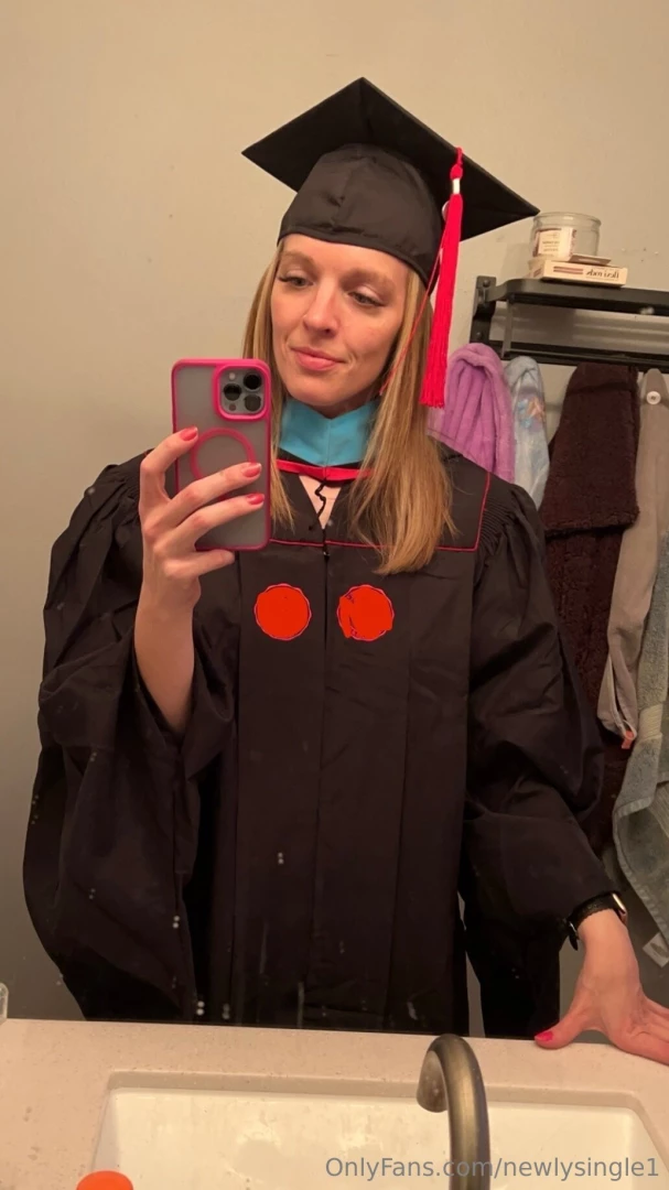 Got my cap gown and hood scale of 1-10 how much do you want to fuck me 