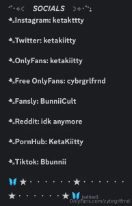 Here s all my updated accounts usernames sorry for changing usernames