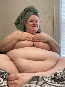 Shower fresh and ready for a good stuffing