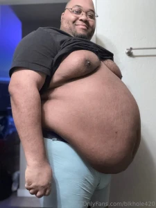 Daddy bear it working extra hard to put back on belly weight what ya part 2