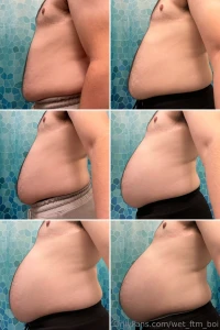 Just a little collage showing off my baby bump growth these past few