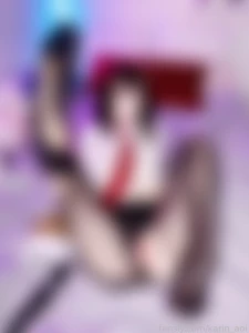 Makise kurisu is the ultimate waifu sexy striptease set with part 4