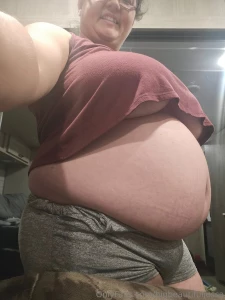 This shirt used to fit a few years ago this was after a huge supper part 2