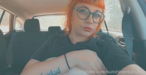 No bra no problem quick public parking lot flashing this is my