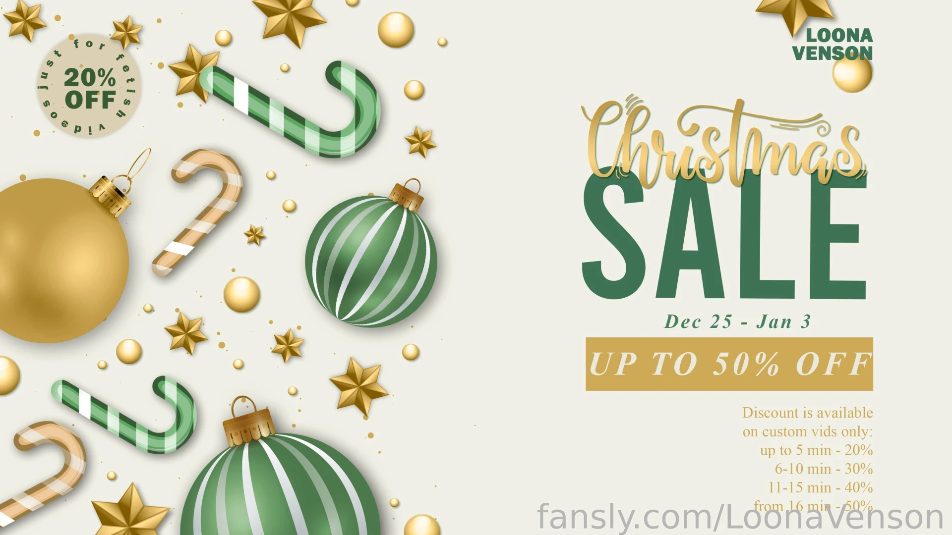 Not relevant ho ho ho last discounts of this year and first discounts 