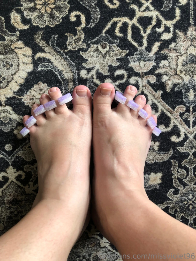 I always save the flip flops toe spacers just in case one of you wants 
