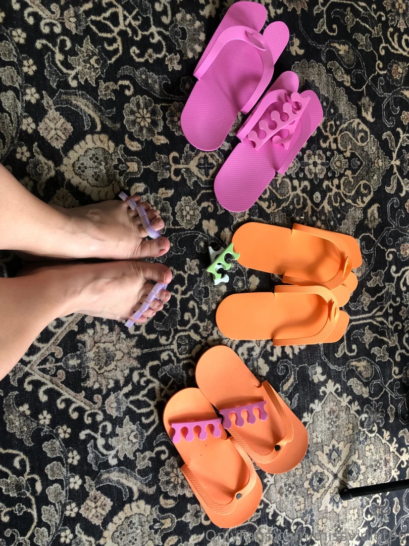 I always save the flip flops toe spacers just in case one of you wants part 1 