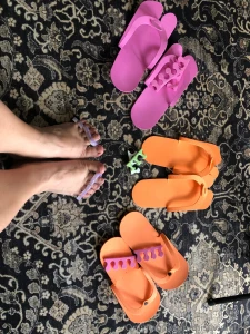 I always save the flip flops toe spacers just in case one of you wants part 1