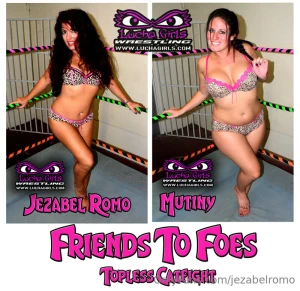 One of my favorite kind of matches - a topless catfight jezabel and part 2