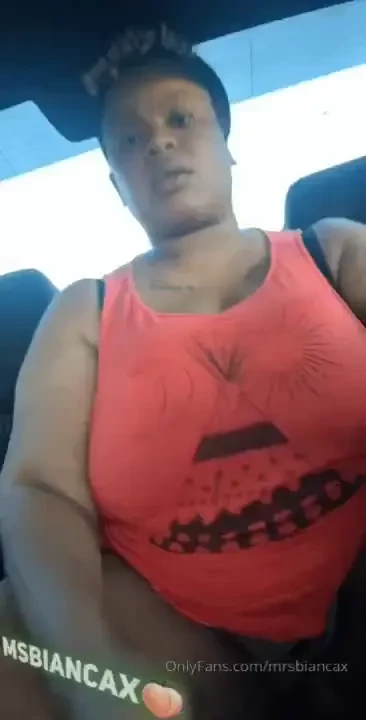 Had to park the car and get in the back seat to play with my pussy 