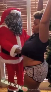 Dancing with santa